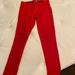 Girls red jeggings